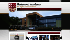 What Hertswoodacademy.org website looked like in 2019 (4 years ago)