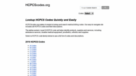 What Hcpcscodes.org website looked like in 2019 (4 years ago)