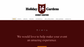 What Holidaygardensevents.com website looked like in 2019 (4 years ago)