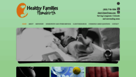 What Healthyfamilieshomebirth.com website looked like in 2019 (4 years ago)