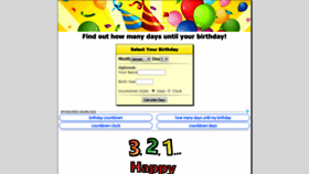 What Howmanydaysuntilmybirthday.com website looked like in 2019 (4 years ago)