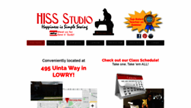 What Hissstudio.com website looked like in 2019 (4 years ago)