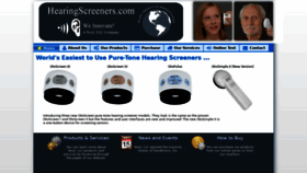 What Hearingscreeners.com website looked like in 2019 (4 years ago)