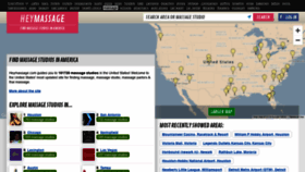What Heymassage.com website looked like in 2019 (5 years ago)