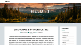 What Heldit.com website looked like in 2019 (4 years ago)
