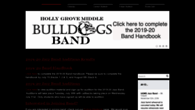 What Hollygrovebands.com website looked like in 2019 (4 years ago)