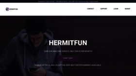 What Hermitfun.com website looked like in 2019 (4 years ago)