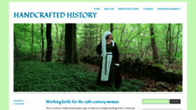 What Handcraftedhistory.blog website looked like in 2019 (4 years ago)