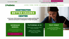 What Huntingtonlearning.com website looked like in 2019 (4 years ago)