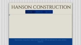 What Hansonconstructionoftrf.com website looked like in 2019 (4 years ago)