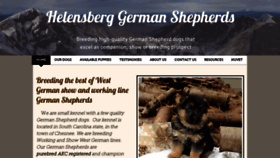 What Helensberggermanshepherd.com website looked like in 2019 (4 years ago)