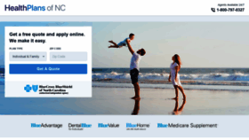 What Healthplansofnc.com website looked like in 2019 (4 years ago)