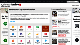 What Hyderabadonline.in website looked like in 2019 (4 years ago)