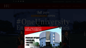 What Hup.edu.pk website looked like in 2019 (4 years ago)