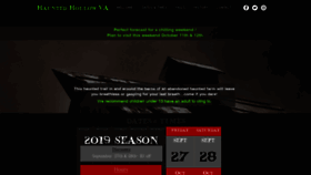 What Hauntedhollowva.com website looked like in 2019 (4 years ago)