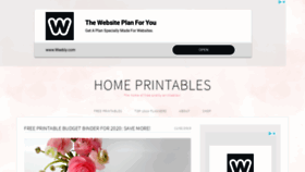 What Homeprintables.com website looked like in 2019 (4 years ago)