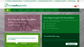 What Haarwuchs-spezialist.de website looked like in 2019 (4 years ago)
