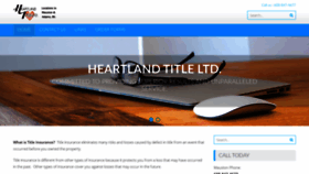 What Heartlandtitleltd.com website looked like in 2019 (5 years ago)