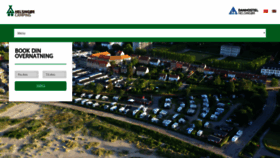 What Helsingorcamping.dk website looked like in 2019 (6 years ago)