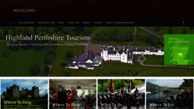 What Highlandperthshire.com website looked like in 2019 (4 years ago)