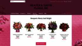 What Heavenearthfloral.com website looked like in 2019 (4 years ago)