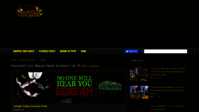 What Hauntedcornmazes.com website looked like in 2019 (4 years ago)