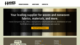 What Hanescompanies.com website looked like in 2019 (6 years ago)