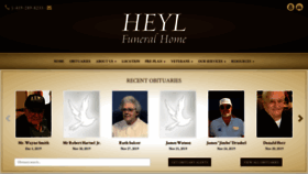 What Heylfuneralhome.com website looked like in 2019 (4 years ago)