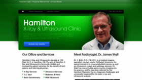 What Hamiltonxray.ca website looked like in 2019 (4 years ago)