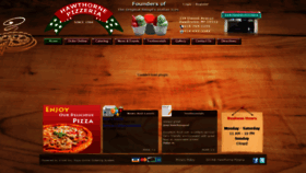 What Hawthornepizzeria.com website looked like in 2019 (4 years ago)