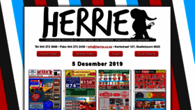 What Herrie.co.za website looked like in 2019 (4 years ago)