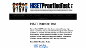What Hisetpracticetest.org website looked like in 2019 (4 years ago)