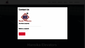 What Hansikaelevators.in website looked like in 2019 (4 years ago)