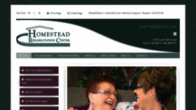 What Homesteadrehab.com website looked like in 2019 (4 years ago)