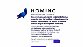 What Homing.com website looked like in 2019 (4 years ago)