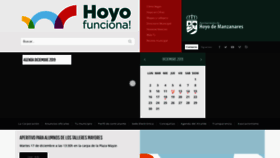 What Hoyodemanzanares.es website looked like in 2019 (4 years ago)
