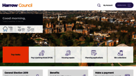 What Harrow.gov.uk website looked like in 2019 (4 years ago)