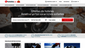 What Hoteles.net website looked like in 2019 (4 years ago)
