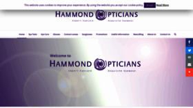 What Hammondopticians.co.uk website looked like in 2019 (4 years ago)