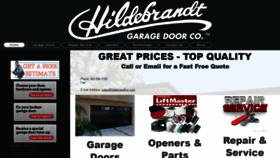 What Hildebrandtdoor.com website looked like in 2019 (4 years ago)