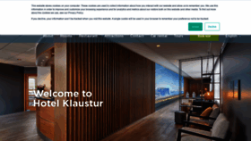 What Hotelklaustur.is website looked like in 2019 (4 years ago)