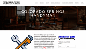 What Handymancoloradospringsco.com website looked like in 2019 (4 years ago)
