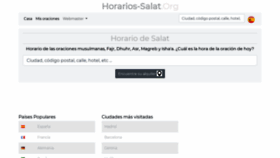 What Horarios-salat.org website looked like in 2019 (4 years ago)