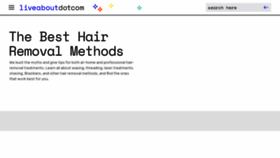 What Hairremoval.about.com website looked like in 2019 (4 years ago)