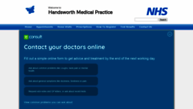 What Handsworthmedicalpractice.com website looked like in 2019 (4 years ago)