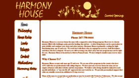 What Harmonyhouse.info website looked like in 2019 (4 years ago)