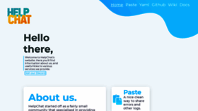What Helpch.at website looked like in 2019 (5 years ago)