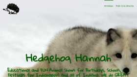 What Hedgehoghannah.com website looked like in 2019 (4 years ago)