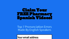 What Handsonspanish.com website looked like in 2019 (4 years ago)