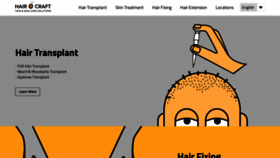 What Hairocraft.com website looked like in 2019 (4 years ago)